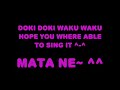 doki doki waku waku sing a long  big letters 