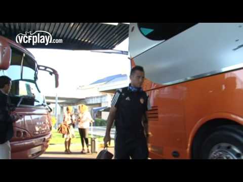 El Valencia CF llega a Sevilla en la previa del debut en Liga