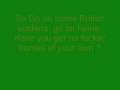 Go on home british soldiers with lyrics