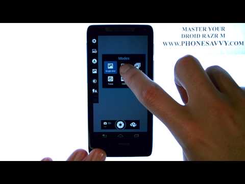 how to use droid razr m camera