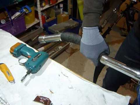 Hitzeschutzband Auspuffband Thermoband um Motorrad Krümmer umwickeln