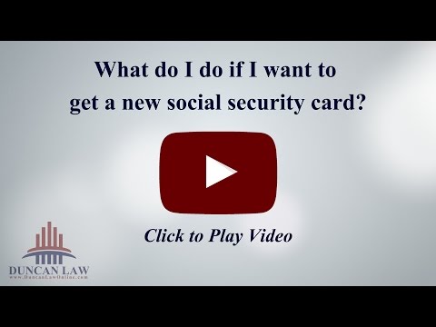 how to get new social security card