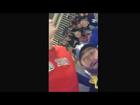 VIDEO: One Amazingly Drunk Red Sox Fan Takes On Entire Section Of
