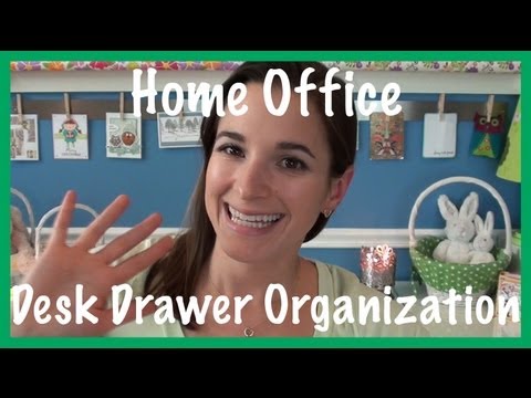 Organization - I'm back with the next video in my home office organization series, this time featuring my desk drawer organization. Check out my blog (link below) for a coo...