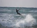 Sharon Sechter kite surfing in tel aviv - winter 2010 - 01-25