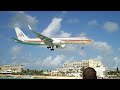 757 landing in St. Maarten (wide)