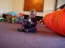 Chloe and Ian playing: 10 months old