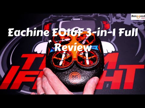 Eachine E016F 3 in1 Quad Whoov Hovercraft Full Review