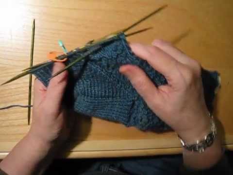 how to repair knitted socks