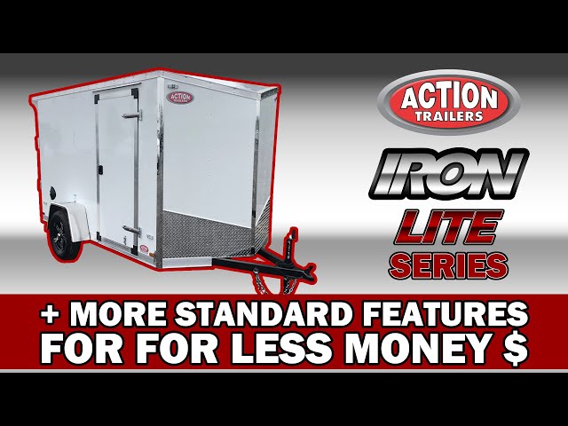 IRON LITE SERIES 4x6 ENCLOSED CARGO TRAILER + DOUBLE BARN DOORS in Cargo & Utility Trailers in London