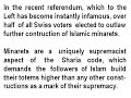 Islamification of Switzerland stalled by Popular Vote!