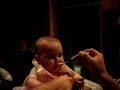 Karsyn eating for the first time