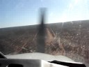 Landing at Kings Creek Stn, Australia, Rwy 28, Cockpit View