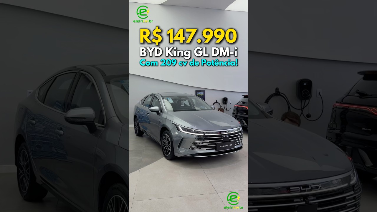 R$ 147.990 Pelo BYD King Híbrido Plug-In Com 209 cv de Potência!⚡