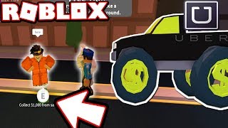 Tux Became An Uber But This Happened Roblox Jailbreak Road To