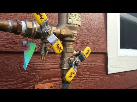 how to drain sprinkler pump