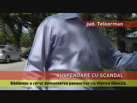 Primarul din Videle, suspendat din cauza panourilor cu Dăncilă