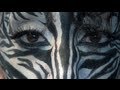 DIY Zebra Makeup