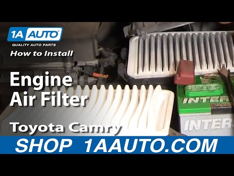 How To Install Replace Engine Air Filter Toyota Camry 02-06 1AAuto.com