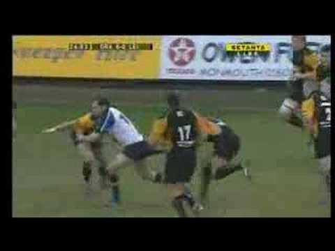 Brian Blaney scores against Newport ...
