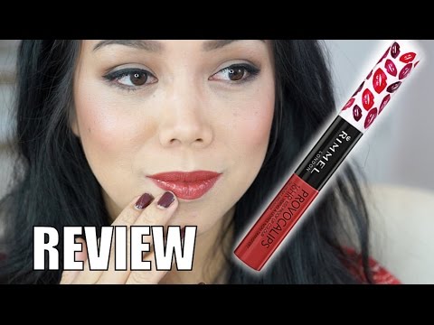 KISS PROOF, FOOD PROOF LIPSTICK?! Rimmel Provocalips 16 Hour Lip Color Review - itsjudytime