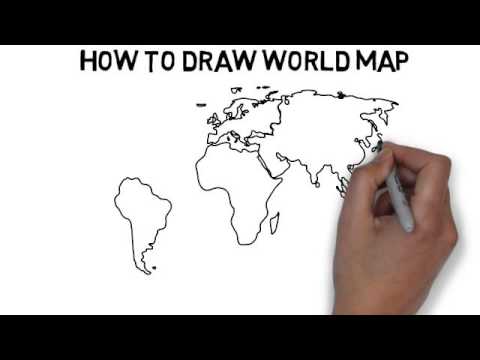 how to draw europe easy