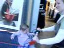 Baby on the shopping cart Baby on the shopping cart