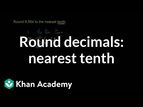 Worked example: Rounding decimals to nearest tenth