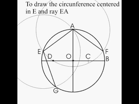 how to draw octagon with compass