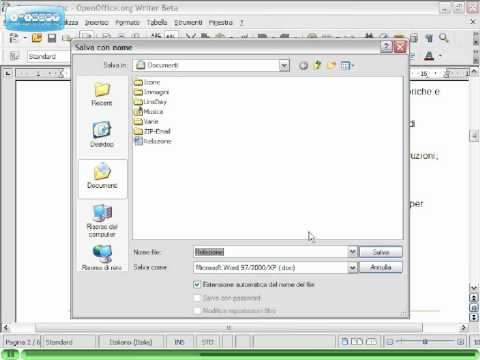 OpenOffice: guida base di Writer
