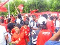 la banda del diablo acompañando al las glorias del america en cascajal