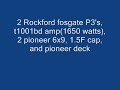 Rockford Fosgate P3's T1001bd amp