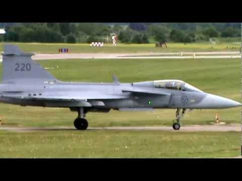 AirShow June 2012 Clip 27 (JAS 39 Gripen Takeoff,Flight,Landing)