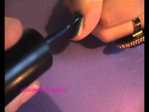 how to apply barry m glitter nail varnish