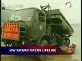 CCTV-9: Waterway opens in heavily damaged Yingxiu