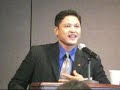 Danny QD Nguyen speaking in support of  Le Cong Phung