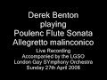Poulenc Flute Sonata - 1st Movement - Allegretto malinconico