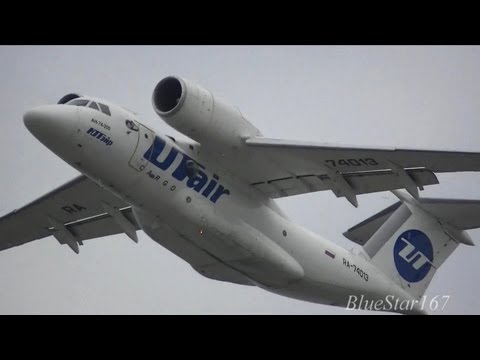 UTair Cargo Antonov An-74-200 (RA-74013) takeoff from KIX/RJBB (Osaka - Kansai) RWY 06R