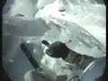 verbier big mountain free ride / freeski descent on headcam