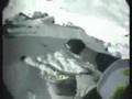 verbier big mountain free ride / freeski descent on headcam