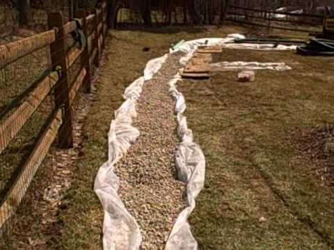 how to drain yard