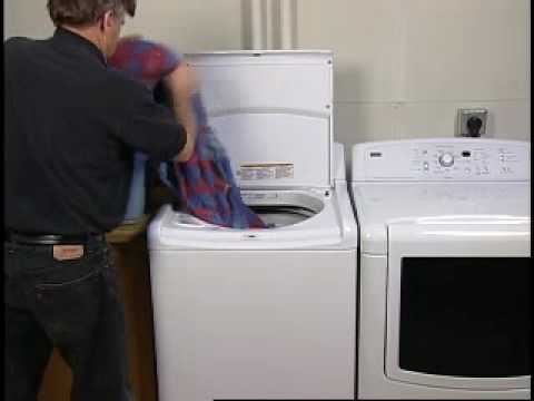 how to drain top load washer
