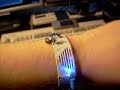 Flashing bracelet for geeks