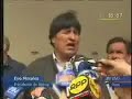 evo morales visitó pisco y entregó ayuda humanitaria