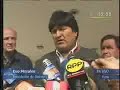 evo morales visitó pisco y entregó ayuda humanitaria