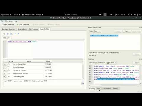 شرح اداة Sqlite Database Browser