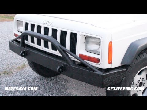 Install of front bumper from Nates4x4 on a Jeep Cherokee XJ