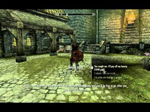 how to remove bounty in skyrim