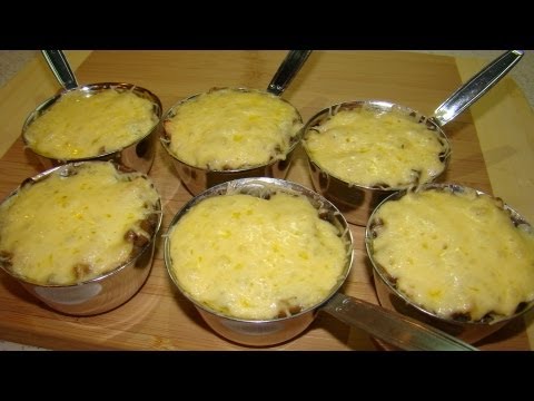 Салат жульен с грибами и курицей рецепт Салат жульен с грибами и курицей рецепт
