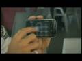 Lewis Hamilton on the BlackBerry Storm